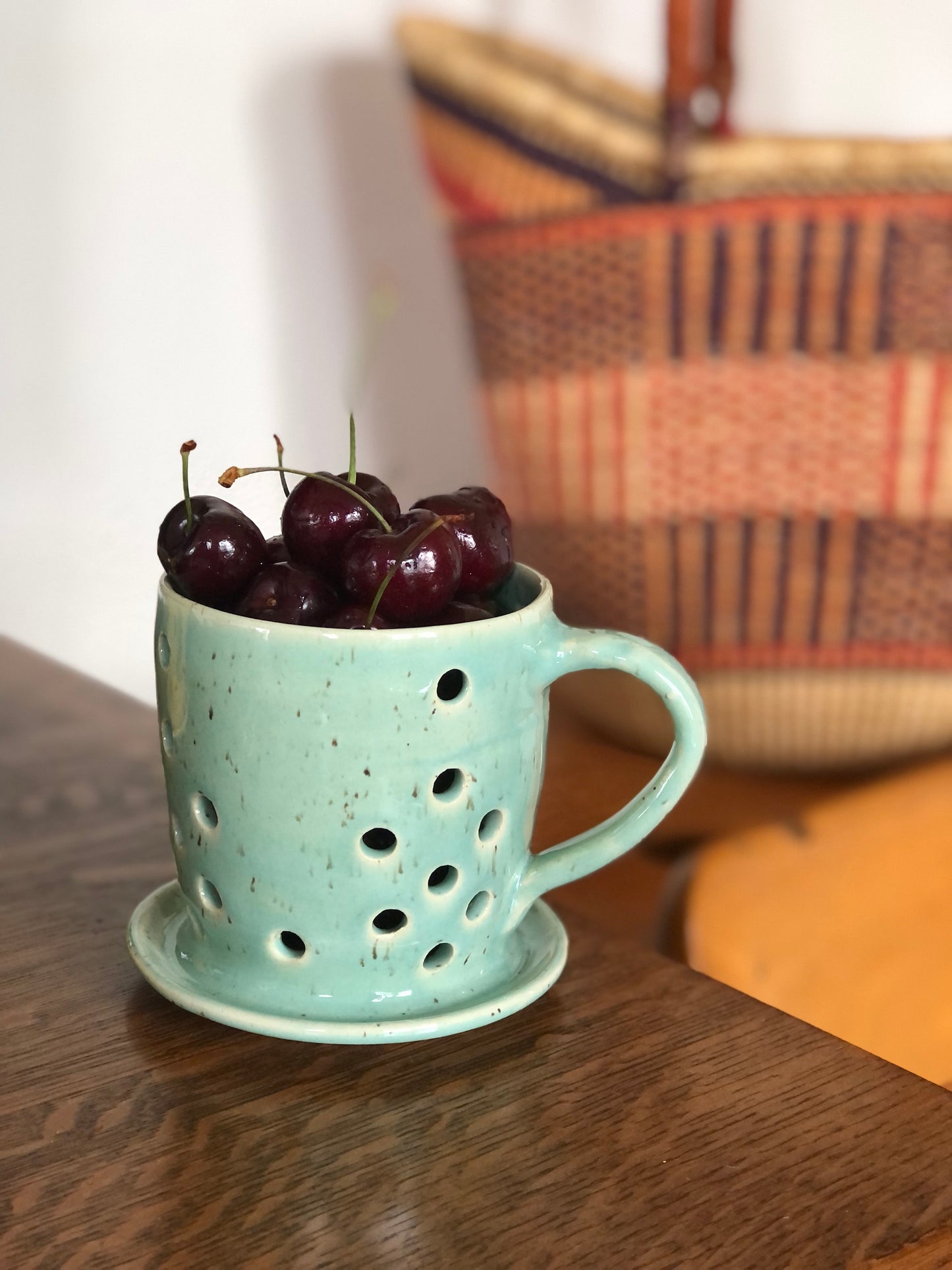 Cozy Colander Mug in Celadon